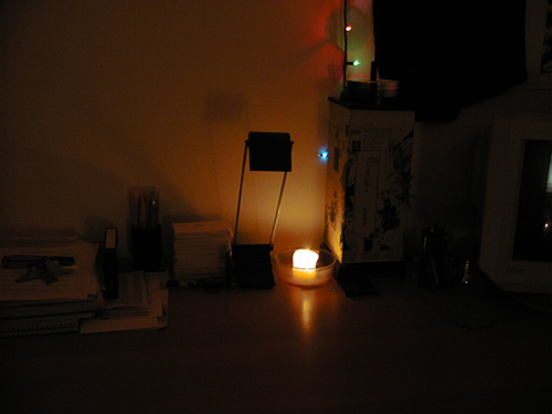 Very dark desk